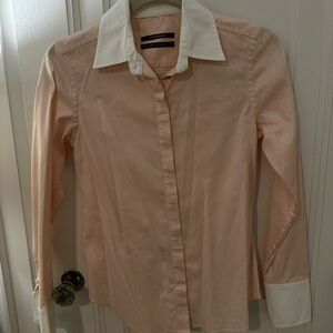 Club Monaco Light Pink Button-Up Shirt